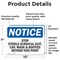 Signmission Stop Sterile Surgical Suit Cap Mask &, 10 in W x Rectangle, Vinyl Decal OS-2PACK-NS-D-710-L-18487 - alternate 2